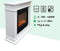 Xaralyn Elda ELU-MDW elektrische open haard - Witte MDF haardombouw - 1400 Watt verwarming - afstandsbediening