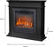 Xaralyn Elda ELU-MDW elektrische open haard - Witte MDF haardombouw - 1400 Watt verwarming - afstandsbediening