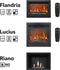 Xaralyn Elda ELU-MDW elektrische open haard - Witte MDF haardombouw - 1400 Watt verwarming - afstandsbediening