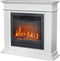 Xaralyn Elda ELU-MDW elektrische open haard - Witte MDF haardombouw - 1400 Watt verwarming - afstandsbediening