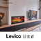 Xaralyn Levico 90 elektrische inbouwhaard - 1400 Watt verwarming - cinewall - laag verbruik - afstandsbediening