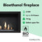 Xaralyn Riano - Bio-ethanol inbouwhaard - met keramische brander - incl. ophangstrip