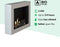 Xaralyn Serra bio-ethanol wandhaard - Grijs - sfeerhaard - 1,5 KW verwarming