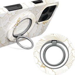 Mio by Mobilize MagSafe Telefoon Ring | Mio by Mobilize Holder - White Roses Universeel