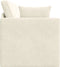 vidaXL - Ligbed - 2-in-1 - Crème - 213x144x60 - cm - Velvet
