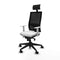 Bureaustoel met hoofdsteun Piqueras y Crespo 4B066N1 Wit