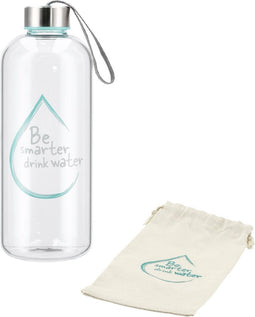 Xavax Glazen Drinkfles Water Power 1 L Turquoise