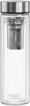 Xavax Glazen fles, 450 ml, met beschermhoes, inzet, voor koolzuur en wam/koud