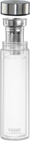 Xavax Glazen fles, 450 ml, met beschermhoes, inzet, voor koolzuur en wam/koud