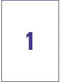Avery - Afneembare Etiketten - 210 x 297 mm - Wit (25 vellen)