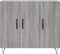vidaXL - Dressoir - 90x34x80 - cm - bewerkt - hout - grijs - sonoma - eikenkleurig
