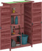 vidaXL - Tuinschuur - 83x57x140 - cm - massief - grenenhout - mokkakleurig