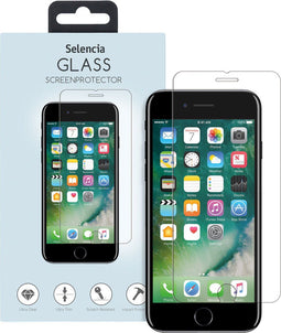 Selencia Screenprotector Geschikt voor iPhone 8 Plus / 7 Plus Tempered Glass - Selencia Gehard Glas Screenprotector