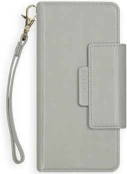 Selencia Hoesje Geschikt voor Samsung Galaxy S20 Hoesje Met Pasjeshouder - Selencia Surya 2-in-1 Uitneembare Vegan Lederen Bookcase - Grijs