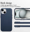 Accezz iPhone 15 - Back Cover - MagSafe Leather - Nightfall Blue