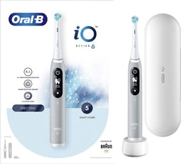 Oral-B iO 6N - Roterende tandenborstel - 5 Poetsmodi - Grijs