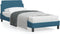 vidaXL - Bedframe - met - hoofdbord - fluweel - blauw - 80x200 - cm