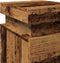 vidaXL - Nachtkastje - met - LED - 35x39x55 - cm - bewerkt - hout - oud - houtkleurig