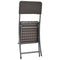 vidaXL - Tuinstoelen - inklapbaar - 4 - st - HDPE - en - staal - bruin