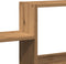 vidaXL - Wandschap - 96x18x60 - cm - bewerkt - hout - artisanaal - eikenkleurig