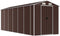 vidaXL - Tuinschuur - 191x555x198 - cm - gegalvaniseerd - staal - bruin