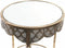 Bijzettafel DKD Home Decor 39 x 39 x 61 cm Spiegel Zilverkleurig Metaal