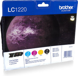 Brother LC-1220 - Inktcartridge - Voordeelverpakking 4 stuks - Kleur