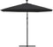 vidaXL - Zweefparasol - met - LED - en - stalen - paal - 300 - cm - zwart
