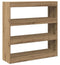 vidaXL - Boekenkast/Kamerscherm - in - Ambachtelijk - Eiken - - - 100x30x103cm, - Gemaakt - van - Gefabriceerd - Hout