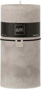 J-Line cilinderkaars - lichtgrijs - 140U - XXL - 6 stuks