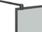vidaXL - Inloopdouchescherm - 118x190 - cm - donker - gehard - glas