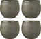 Mica Decorations Douro Bloempot - 28x33cm - Keramiek - Groen - 4 Stuks