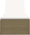 vidaXL - Ligbed - poly - rattan - bruin - en - crèmewit