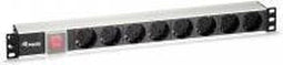 Equip 333293 - Power Strip 8bay CEE7/7 met schakelaar - 1,8m kabel - Zwart