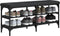vidaXL - Schoenenbank - 102x32x47 - cm - bewerkt - hout - zwart