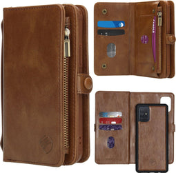 iMoshion Hoesje Geschikt voor Samsung Galaxy A71 Hoesje Met Pasjeshouder - iMoshion 2-in-1 Wallet Bookcase - Bruin