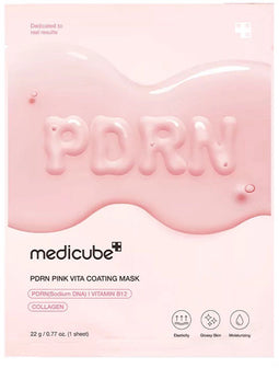 Medicube PDRN Pink Vita Coating Mask - Gel-Sheet Masker met B12 & Collageen - 22g