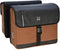 Willex - Dubbele Canvas Bisonyl Tas - 30 Liter - Universele Bevestiging - Zwart/Bruin