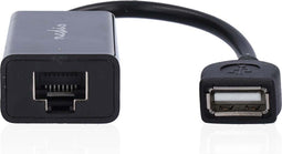 Nedis USB-Verlenger - USB 2.0 - 1x USB-A Male - 1x RJ45 Female - 1x USB-A Female - 1x RJ45 Female - 50 m - 480 Mbps - Vernikkeld - Rond - PVC - Zwart - Doos