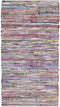 BARTIN - Laagpolig vloerkleed - Kleur/Wit - 80 x 150 cm - Polyester