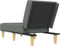vidaXL - Chaise - longue - stof - donkergrijs
