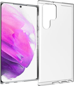 Accezz Hoesje Geschikt voor Samsung Galaxy S22 Ultra Hoesje Siliconen - Accezz Clear Backcover - Transparant