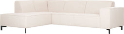 MUST Living Corner sofa Sky left, Teddy Ecru,78x265x197 cm, Left, Ecru