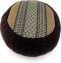 Meditatie yoga zafu kussen rond origineel thais design 40 cm Bruin