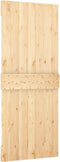 vidaXL - Schuifdeur - met - beslag - 80x210 - cm - massief - grenenhout