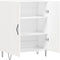 vidaXL - Dressoir - 69,5x34x90 - cm - bewerkt - hout - wit