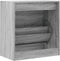 Schoenenkast 60x34x63,5 cm bewerkt hout grijs sonoma eikenkleur
