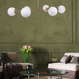 Arabic House Damar - Hanglamp 6-Lichts - Dimfunctie - Geel