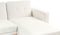 KAARINA - Hoekbank - Wit - Linkszijdig - Polyester