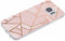 Hoesje Geschikt voor Samsung Galaxy S7 Hoesje Siliconen - Design Backcover siliconen - Meerkleurig / Pink Graphic